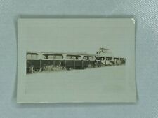 Railroad Passenger Cars Train Vintage B&W Photograph Snapshot 2.75 x 3.75 picture