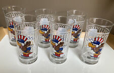 6 McDonald’s 1984 Olympics Drinking Glasses  - Swimming New Condition picture