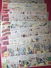 LITTLE IODINE Newspaper Comic Lot x13 Color Weekly Comic Strips 1940s-50’s picture