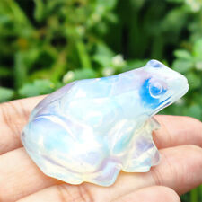 2''  Natural Crystal Mineral Specimen. OPAL. Hand-carved. The Exquisite Frog picture