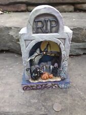 Jim Shore Heartwood Creek Halloween Hauted Eve Light Up Grave Yard 4017589, 2010 picture