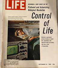 SEPTEMBER 1965 LIFE MAGAZINE CONTROL OF LIFE SUPERBABIES LYNDON JOHNSON GEMINI 5 picture