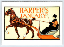 January 1899 Harper's Magazine Edward Penfield Reprint Postcard BRL18 picture