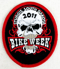 2011 Sturgis South Dakota Annual Bike Week Embroidered Skull Patch picture
