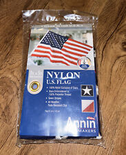 Annin US American Flag 3 x 5 ft. 100% Nylon Embroidered Star Premium Quality. Co picture