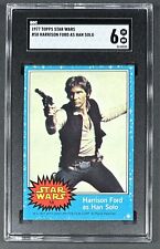 1977 Topps Star Wars HARRISON FORD AS HAN SOLO #58 Series 1 Rookie RC - SGC 6 picture