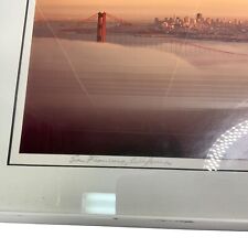 Vintage Bob Kreisel San Francisco, CA Golden Gate Bridge fog 19in x 9in Framed picture