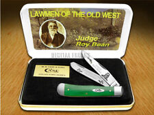 Case Trapper Knife Judge Roy Bean Green Bone 1/500 Lawmen of the Old West ##2 picture
