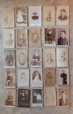 CDV Vintage Photos Huge Lot Of 25 Photographs Pictures picture