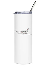 Cessna 414 Stainless Steel Water Tumbler with straw - 20oz. picture