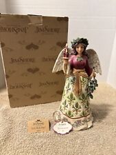 Jim Shore “Jolly Holly Days” Victorian Holly  Angel /Candle Stick Figure picture