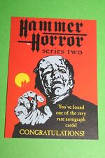 1996 HAMMER HORROR SERIES 2 UNSIGNED AUTOGRAPH TRADING INSERT CARD CORNERSTONE picture