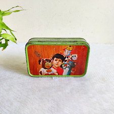 Vintage Tom Jerry Joker Cartoon Graphic Boyes Kalyan Confectionery Tin Box TB213 picture