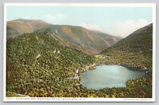 White Mountains New Hampshire Echo Lake and Franconia Notch Chrome Postcard picture