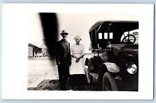 Yuma Colorado CO Postcard RPPC Photo Couple Car Scene c1910's Posted Antique picture