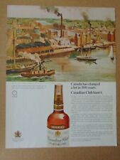 1967 Old Distillery Factory CANADIAN CLUB WHISKY vintage print ad picture