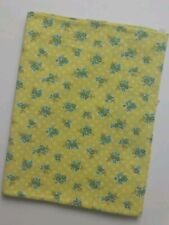 Vintage Full Feedsack Fabric 36x46 Opened Yellow Green With Small Green Flower  picture