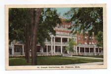 WB Postcard, St. Joseph Sanitarium, Mt. Clemens, Mich., Michigan picture