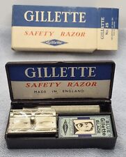 Vintage Gillette England tech NOS 25 Set Shipper Good mornings blades Bakelite  picture
