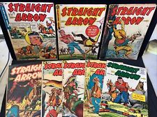 Lot Of 8 Straight Arrow Golden Age Comics Nice Mid Grade And Up Lot picture