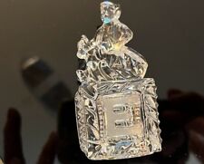 Lenox 1998 Crystal Block with the initial E PRISM GIFT SANTA BAG TOYS picture