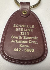 Vintage Arkansas City Kansas Schnelle Beeline Frame Axle Service Auto Keychain picture