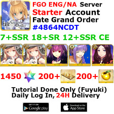 [ENG/NA][INST] FGO / Fate Grand Order Starter Account 7+SSR 200+Tix 1460+SQ #486 picture