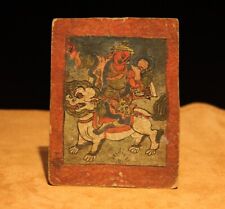 Rare 1700s Old Antique Tibetan Buddhist Tsaklis Thangka Dorje Legpa Dharmapalas picture