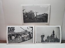 3 Original Black & White Disneyland Park Snapshots July 1956 4