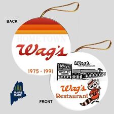 WAGS Christmas Ornament - Collectible Vintage Defunct Restaurant Walgreens Wag's picture