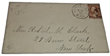 1885 NORTHERN CENTRAL WILLIAMSPORT & BALTIMORE RPO HANDLED ENVELOPE PRR picture