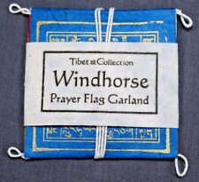 NEW Tibetan Windhorse Prayer Flag Garland - Handmade From Nepal 2.5”X 2.5” picture