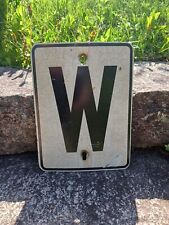 Original Vintage Retired Railroad Whistle Sign 9