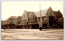 Postcard RPPC, Santa Fe Depot, Harvey House, R.R. Gate, Wellington, KS Unposted picture