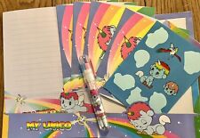Vintage Sanrio 1984 My Unico Envelopes Stationery Stickers - Used Please Read picture