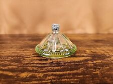Antique Perfume 3 Oz Green Hue With Flowers picture