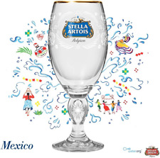 Stella Artois Beer Glasses Better World 2019 Limited Ed Mexico Chalice 33cl picture