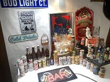 Vintage beer can, bottle & collectibles lot picture