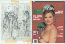 Doug Sneyd Original Pencil Preliminary Playboy Art Sketch Christmas Carolers '97 picture