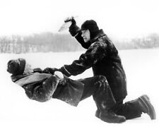 Grumpy Old Men Walter Matthau stabs Jack Lemmon with frozen fish 24x36 Poster picture
