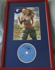 Jessica Simpson autographed signed Sweet Kisses CD framed sexy 2005 GQ cover JSA picture