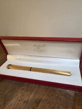 Cartier Paris Gold Plated Must De Cartier Ballpoint Pen In Original Box picture