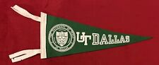 Vintage UT Dallas 13.5 Inch Collegiate Pennant University of Texas Dallas picture