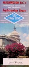 1963 WASHINGTON D.C.’S SIGHTSEEING TOURS THE GRAY LINE  BROCHURE VINTAGE picture