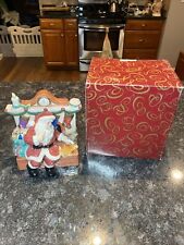 San Francisco Music Box Co The Holly and the Ivy Santa Cats Fireplace  393484 picture