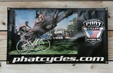 Rare Orig. Mid 2000's PHAT CYCLES Huntington Beach Ca. Cruiser Bike Promo Banner picture