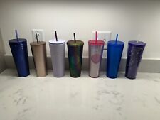 (Lot Of 7) Starbucks Tumbler Bundle - Matte, Glow In Dark, Studded - Gently Used picture