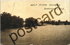 1911 Wolf River Scenery, SHAWANO WI,  RPPC postcard jj046 picture