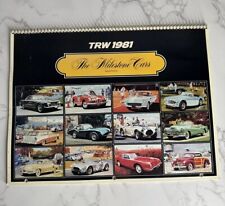 TRW 1981 Milestone Classic Cars Automobile Calendar William J Sims Artist picture
