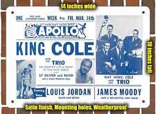 Metal Sign - 1945 Nat King Cole at the Apollo Harlem- 10x14 inches picture